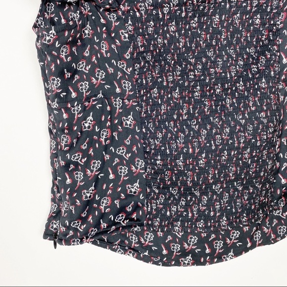 FREE PEOPLE Stay With You Ruffled Crop Top Black - Picture 7 of 8